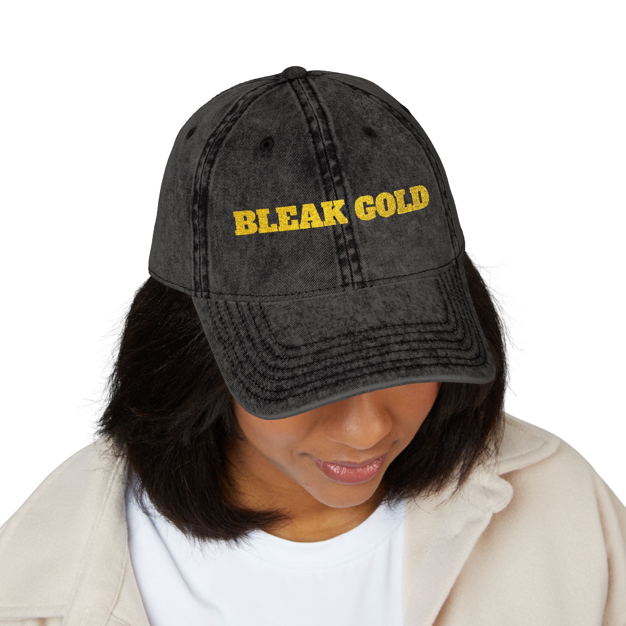 Casquette Vintage Bleak Gold – Broderie Signature