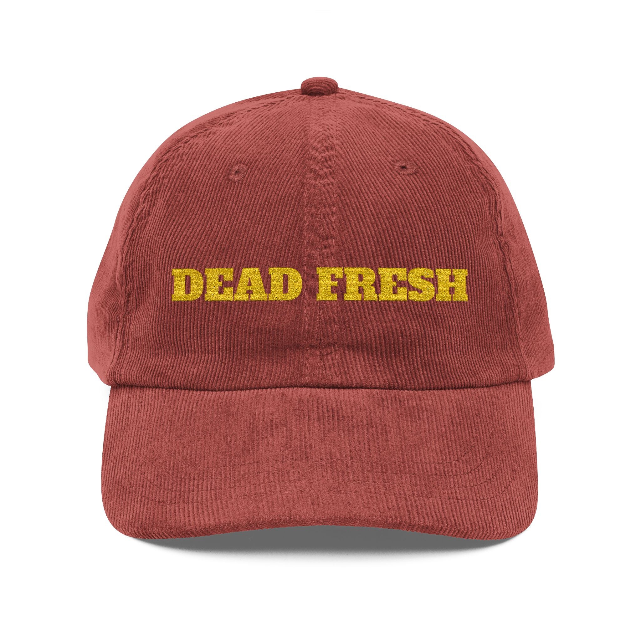 Dead Fresh — Casquette Vintage en Velours Côtelé | Bleak Gold