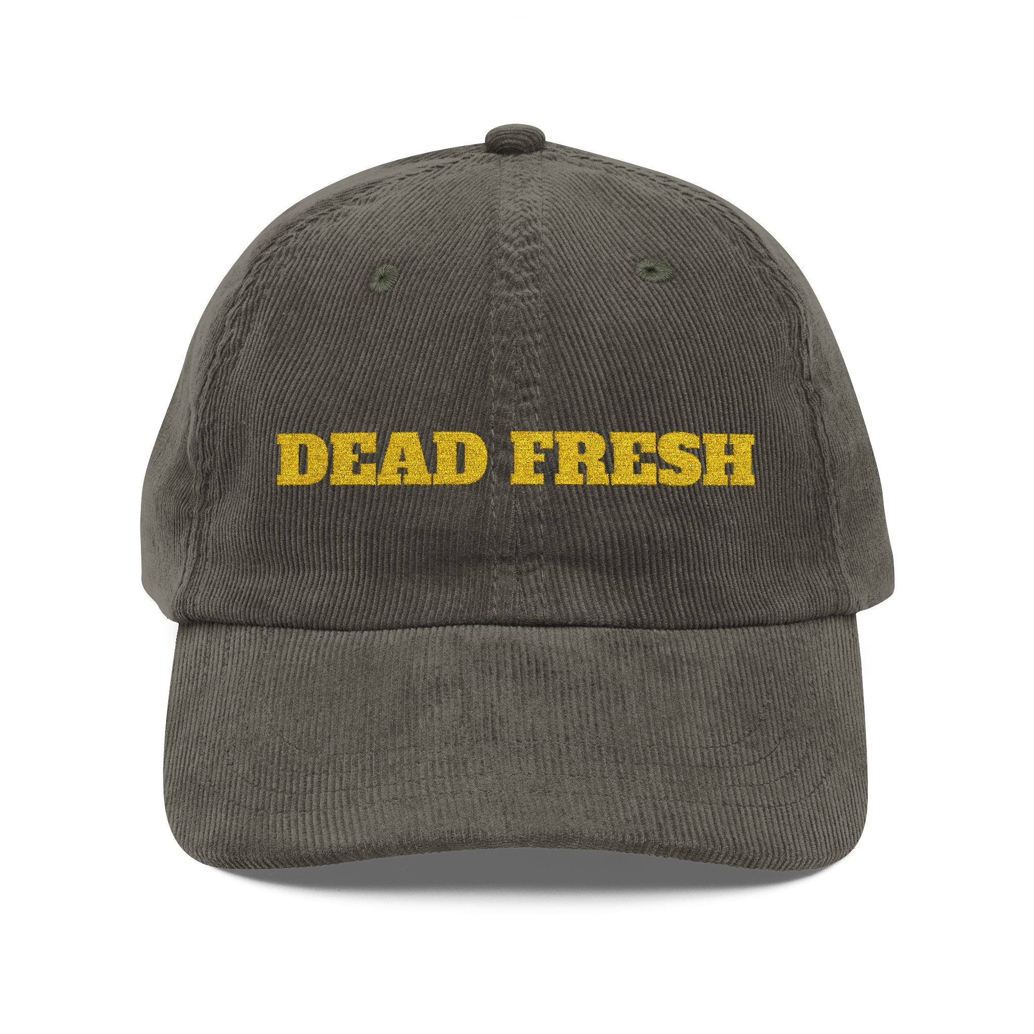 Dead Fresh — Casquette Vintage en Velours Côtelé | Bleak Gold