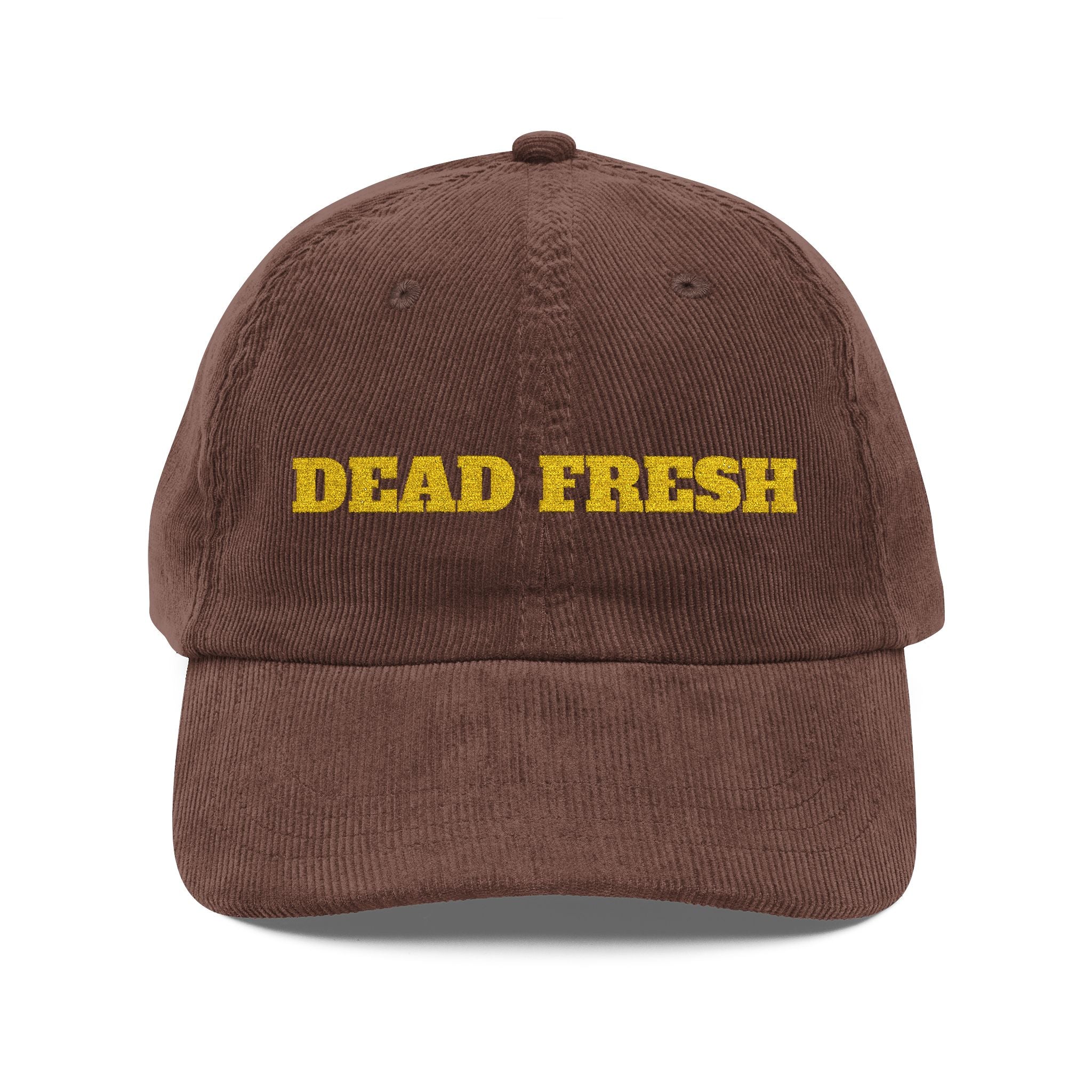Dead Fresh — Casquette Vintage en Velours Côtelé | Bleak Gold